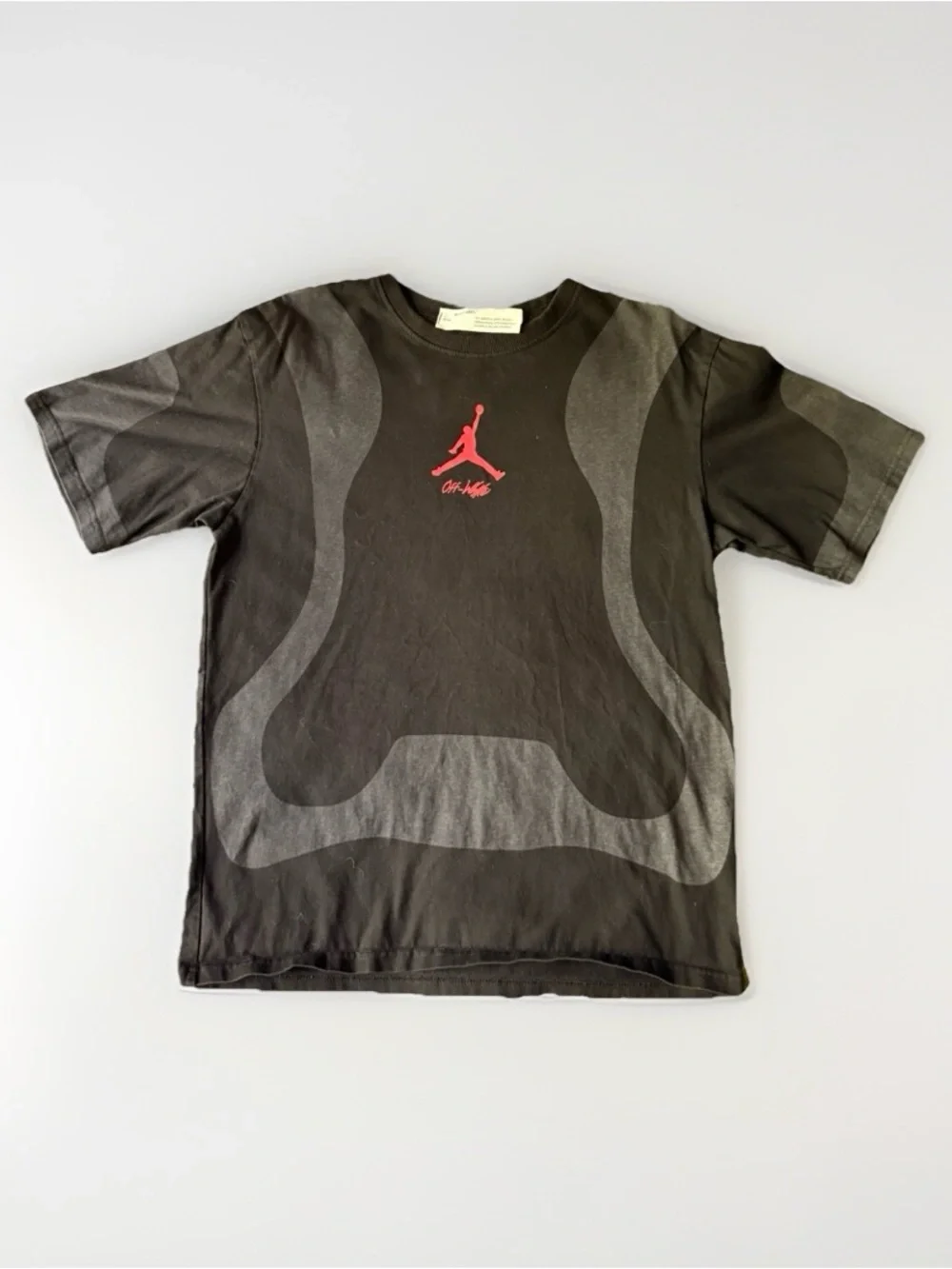 Off-White x Jordan Deadstock Tee with Red Arrow & Wing Logo